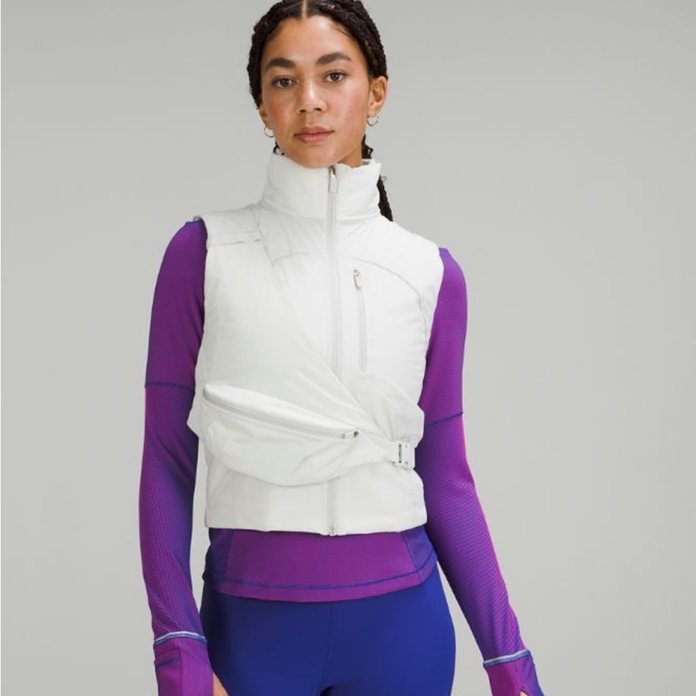 Lululemon Storage Insulated Running Vest in Vapor